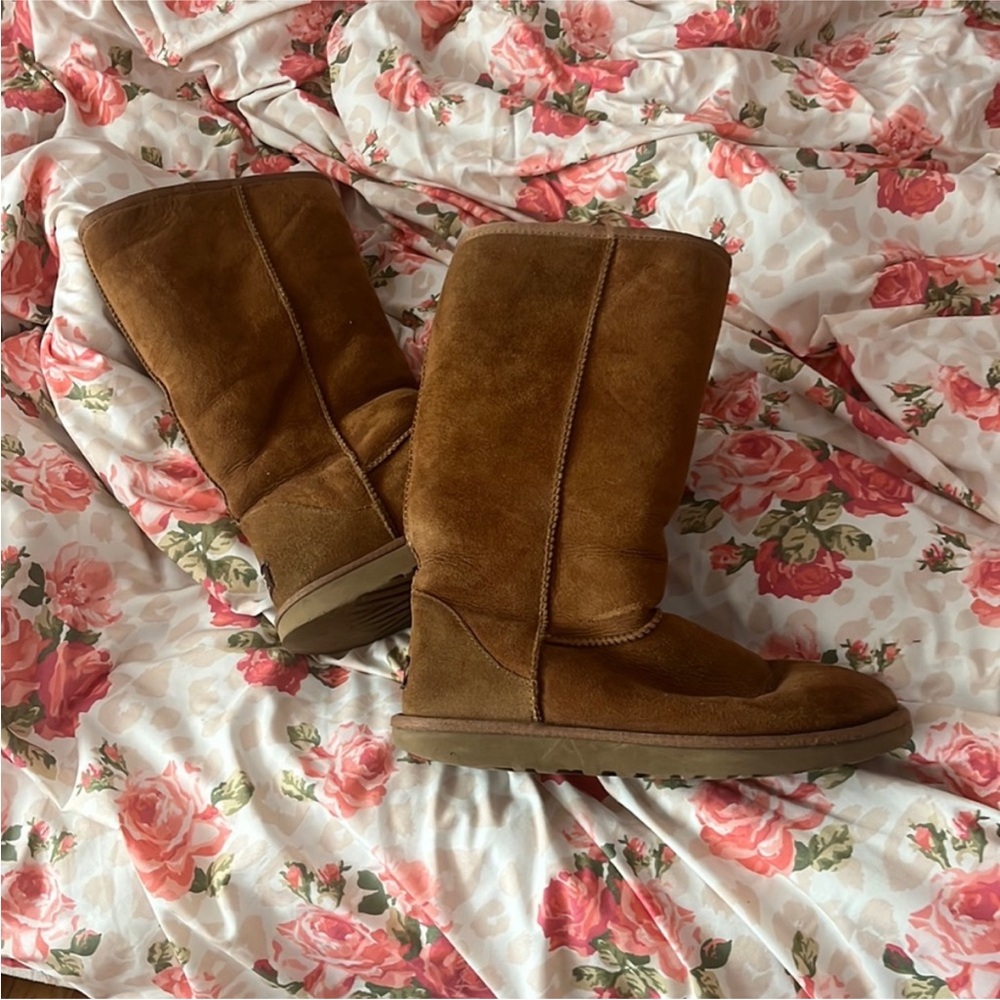 Classic Chestnut Suede Mid-Calf Women's Boots